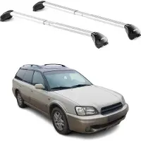 Aurilis Dachträger Grundtäger für Subaru Outback mk2 1999-2003 5tür 100kg Alu ABE Silber
