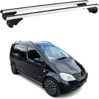 Omtec Dachträger Grundtäger für Mercedes Vaneo 2001-2005 75kg Alu Silber 2 tlg