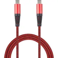 2GO 797195, 1 m, USB C, USB C, USB 3.2 Gen 1 (3.1 Gen 1), Rot