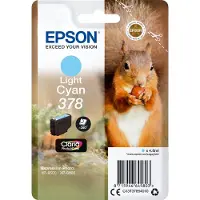 Epson Squirrel 378 Eichhörnchen Claria Photo HD Single Light Cyan Tinte, Standardertrag, Cyan, Tinte auf Pigmentbasis, 4,8 ml, 1 Stück(e), Einzelpackung