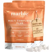 Marble Multi Complete Plus – mit 27 Mikronährstoffen & Pflanzenextrakten - Sparset 240 St Kapseln