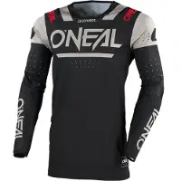 O'Neal Oneal Prodigy Five Four Motocross Jersey, schwarz/beige/rot, M