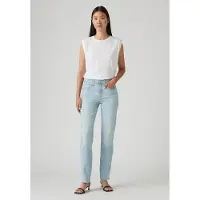 Levi's 724 High Rise Straight Jeans Light Indigo Größe: W31L32 | Straight Jeans Outlet | Damen | Blau