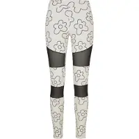 Urban Classics Leggings "Damen Ladies Tech Mesh AOP Leggings"