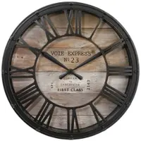 Wellhome - Vintage-Uhr im Retro-Stil, Ø 37 x 8 cm