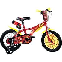 Dino Bikes Flash 14 Zoll 24 cm Jungen setzen Prem rot/Gelb