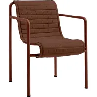 HAY Gartenkissen Quilted Cushion For Palissade Dining Armchair Iron Red