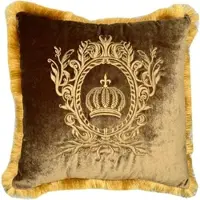 Harald Glööckler Luxus Deko Kissen Pompöös by Casa Padrino Gold / Gold - Glööckler Kissen - Designer Zierkissen - Designer Deko Accessoires - Luxus Qualität