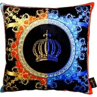 Harald Glööckler Designer Deko Kissen Pompöös by Casa Padrino mit Glitzersteinen Crown - Art Collection -