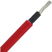 ENCO Solarkabel Photovoltaik Kabel Rot 6mm2 Rohrdurchmesser ab 1 Meter (Ausführung: 100m)