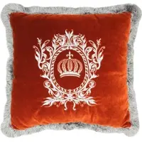 Harald Glööckler Luxus Deko Kissen Pompöös by Casa Padrino Bordeaux Rot / Silber - Glööckler Kissen