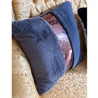 Harald Glööckler Luxus Deko Kissen Pompöös by Casa Padrino Grau / Kupfer - Glööckler Kissen - Designer Zierkissen - Designer Deko Accessoires
