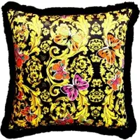 Harald Glööckler Luxus Kissen Pompöös by Casa Padrino Butterflies - Feinster Samtstoff - Glööckler Deko Kissen mit Strass Steinen