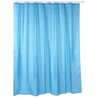DM Duschmeister Duschvorhang 180x200 cm blau Sano.. - Duschmeister