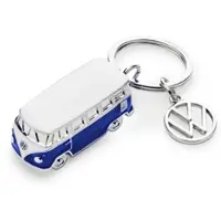 Volkswagen Original T1 Schlüsselanhänger Bulli Anhänger Blau 3D Modell 1H2087010...