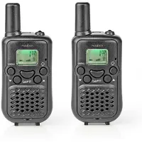 Nedis Walkie-Talkie Reichweite 5 km 8 Kanäle VOX 2 Stück Schwarz