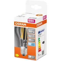Osram LED STAR FILAMENT Lampe mit 10 Watt, E27, kaltweiß, klar