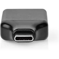 Nedis USB-C Adapter - USB 3.2 Gen 1 - USB-C Stecker - HDMI Ausgang - 4K@60Hz - Rund - Vernickelt - Grau / Schwarz - Box