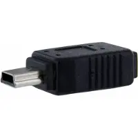 StarTech.com .com Micro USB auf Mini USB 2.0 Adapter - Bu/St, USB Mini-B, USB Micro-B, Schwarz