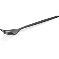 WAS Germany - Menügabel Set ALEX BLACK, mit schwarz, matter PVD Beschichtung, 21 cm, Set á 12 Stück, Chromnickelstahl 18/10