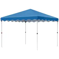 Happyment Valora Pop-up Gazebo 3x3 m – Pavillon & Partyzelt – Wasserdicht – UV 50+ – Garten, Terrasse & Strand – Blau