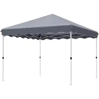Happyment Fioren Gazebo Pop-up Paviljoen – 3x3m – Verstellbar 176–250cm – UV 50+ Schutz & Wasserdicht – Schwarz – Für Garten, Terrasse & Events