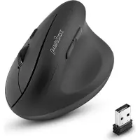 Perixx PERIMICE-608, rechts, Optisch, RF Wireless, 1600 DPI, Schwarz