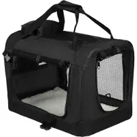 OEM Klappbare Tierbank, schwarz, mit Kissen, stabil & sicher