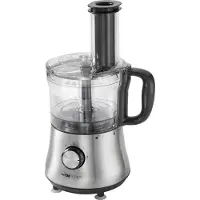 Clatronic Küchenmaschine KM 3646 edelstahl, bis 1,5 Liter, inkl. Zubehör