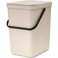 Brabantia Mülleimer Sort & Go - 25 Liter - Soft Beige