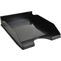Exacompta 123014D 10x , Briefablage Ecotray, Linicolor - Schwarz