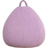 Bananair Birnen-Sitzsack aus Cord mit abnehmbarem Bezug 105 x 85 cm, Hellviolett