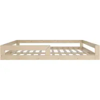 Need Sleep Kinderbett Bodenbett 120x200 cm mit Rausfallschutz aus Fichtenholz
