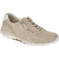 Gabor ROLLINGSOFT Damenschuhe - bequeme Schnür- Halbschuhe beige Freizeit NEU