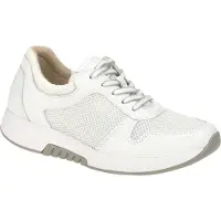 Gabor ROLLINGSOFT Damenschuhe - bequeme Schnür- Halbschuhe weiß Freizeit NEU