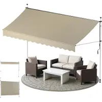 Sol Royal Klemmmarkise 3m Breit ohne Bohren SolVision BM3, Beige