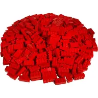 LEGO 2x4 Steine Hochsteine Rot - 3001 NEU! Menge 50x