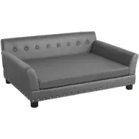 Happyment Hundenbank Jerino Vaylen – 120 cm – Hundesofa auf Beinen – Abnehmbares Kissen – Komfortables Hundebett für große Hunde