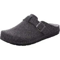 Rohde Herren Pantoffel aus recyceltem Softfilz Riemen mit Schnalle Rodigo-H 6747, Größe:41 EU, Farbe:Grau