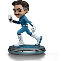 Iron Studios Fantastic Four Mrfantastisch Mini Co Pvc Figur 15 Cm Blau Blau One Size