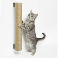 Eyepower 60 cm Wandkratzbaum für Katzen - Kratzstamm Wandmontage - Kratzsäule Sisalstamm