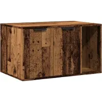 Syfax Katzenklo Altholz-Optik 80x50x45 cm Holzwerkstoff