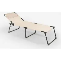 Beach and Garden Design Aluminium faltbare Garten Strand Sonnenliege Mauritius - Beige