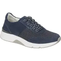 Gabor ROLLINGSOFT Damenschuhe - sportliche Schnür- Halbschuhe blau Freizeit NEU