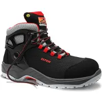ELTEN Sicherheitsschnürstiefel ARTURO black-red Mid ESD S3, Gr. 42