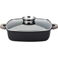 Nava Bratentopf Schmortopf Kochtopf mit Granitbeschichtung FUNTZIO quadratisch 28 cm 4,7l