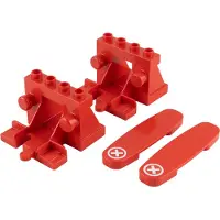 LEGO DUPLO Eisenbahn Zubehör 2 Prellböcke + 2 Stopp-Codesteine NEU! Teile 4x