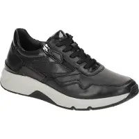 Gabor ROLLINGSOFT Damenschuhe - sportliche Schnür- Halbschuhe schwarz