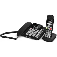 Gigaset DL780 Plus, Analoges/DECT-Telefon, Kabelloses Mobilteil, Freisprecheinrichtung, 99 Eintragungen, Anrufer-Identifikation, Schwarz