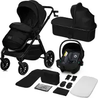 Lionelo Layla 3-in-1 Kombikinderwagen, Black Onyx